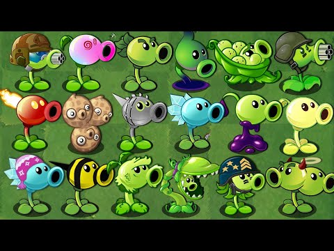 All PEA Plants Level 1 Battlez  - Who Will Win ?  PvZ 2 Plant Vs Plant