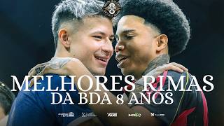 (NÍVEL INSANO 🔥) MELHORES RIMAS DA BDA 8 ANOS