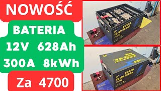 HIT !! NOWOŚĆ. TANIA  Bateria LifePo4 12,8V 300A 628Ah 8kWh z Bluetooth. WattCycle.