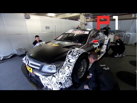 Paul di Resta Mercedes DTM test 2014 - track footage