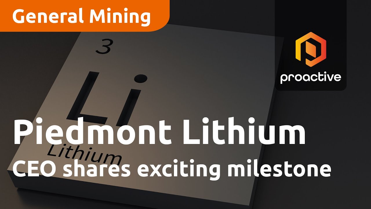 From developer to lithium producer: Piedmont Lithium CEO shares exciting milestone