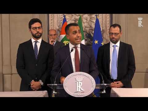Luigi Di Maio holds consultations with President Sergio Mattarella.