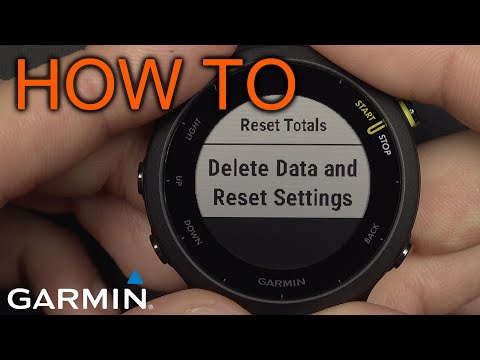 How to Factory Reset Garmin Forerunner 55