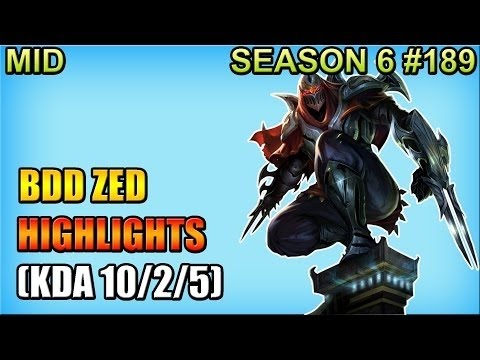CJ Entus BDD - Zed vs Tank AZIR - Mid - Patch 6.7 - KR SoloQueue Replay Highlights (March 6th 2016)