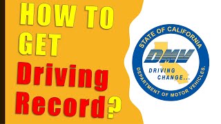 How to get your DMV driving record?