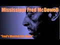Fred's Worried Life Blues ~ Mississippi Fred McDowell