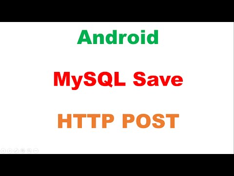 Android PHP MySQL : Save - HTTP POST Request