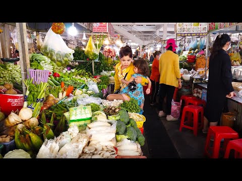 Asian Street Food - Pipup Thmei Chamkar Doung Market Food Scenes