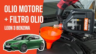 Youtube thumbnail of video "Cambio olio motore e filtro dell'olio Leon 3 1.5 TSI 🛢"