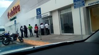 Banco Azteca en riesgo Puerta Texcoco