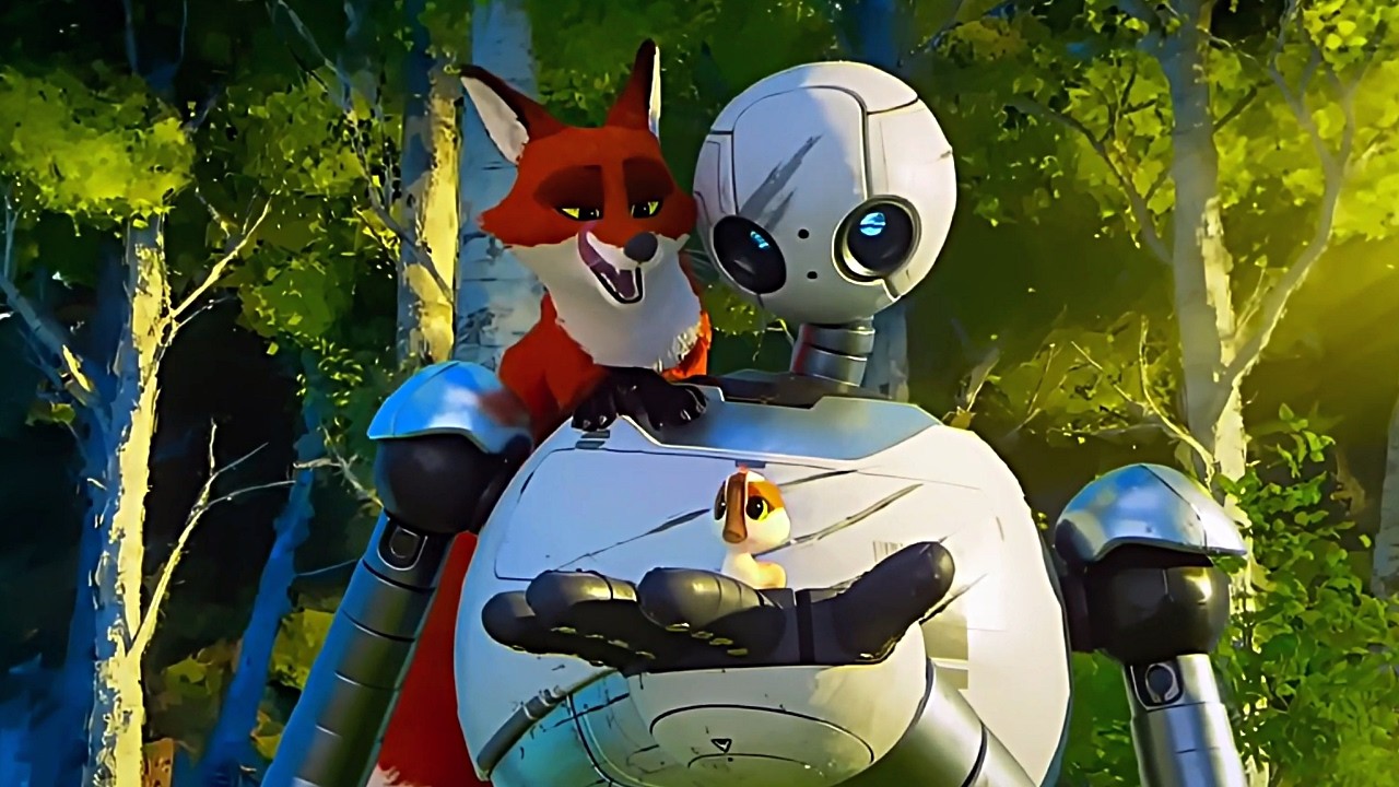 ROBÔ ADOTA GANSO ÓRFÃO E ACABA UNINDO TODOS OS ANIMAIS SELVAGENS!!