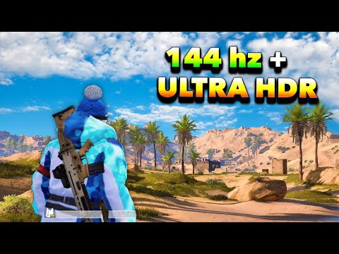 144 HZ ULTRA HDR PUBG Mobile Red Magic 5S Gameplay! (Best Esports Display)