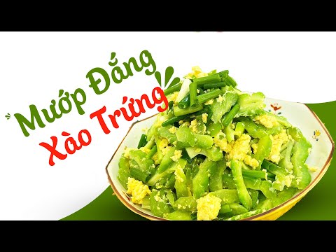 Mướp đắng xào trứng