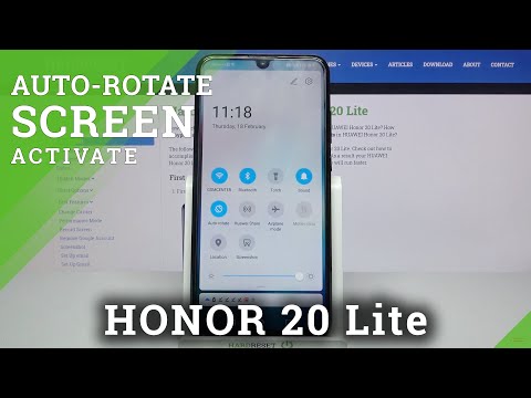 How to Turn On / Off Auto Rotate in Honor 20 Lite?