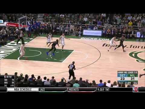 Sterling Brown 04/17/2019 Detroit Pistons vs Milwaukee Bucks Highlights