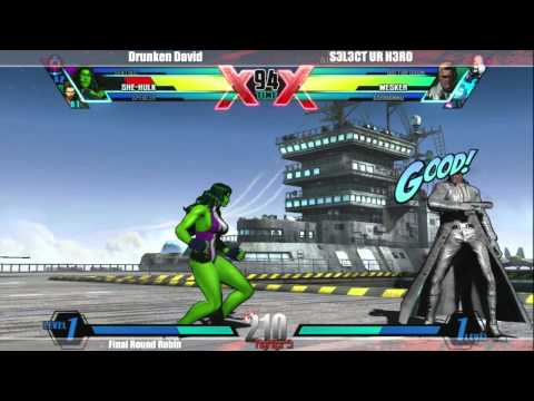 FInal Round Robin DrunkenDavid vs S3L3CT UR H3R0 UMvC3