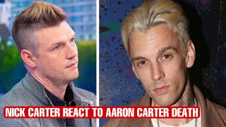 Nick Carter Finally REACT TO Aaron Carter DEATH Live…