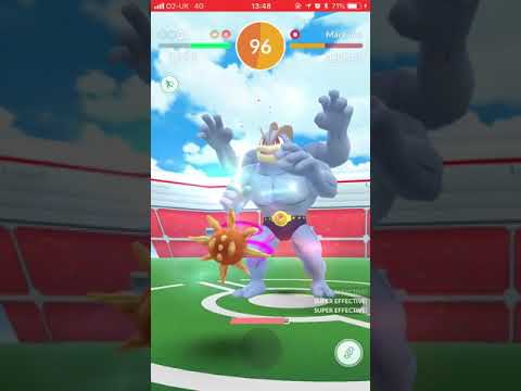 6 Solrock VS Machamp(Close Combat)