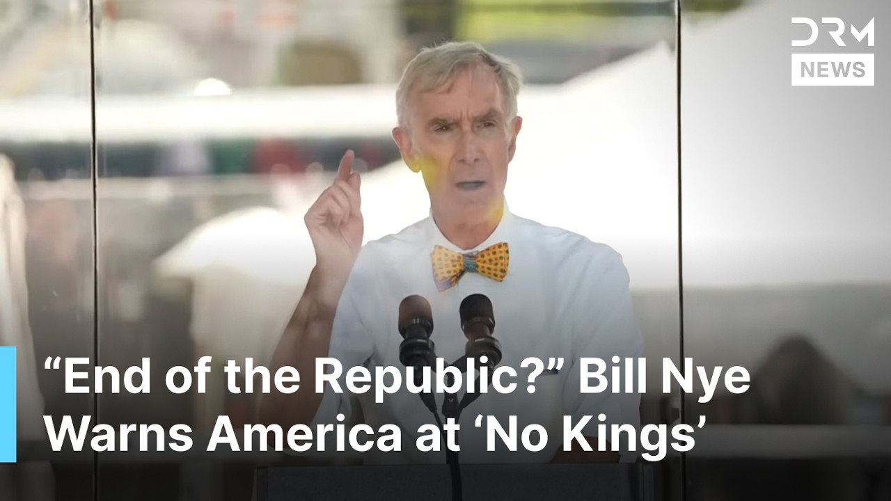 Bill Nye the Science Guy Delivers Historic Speech at D.C. No Kings Protest Against Trump | AC1G - YouTube