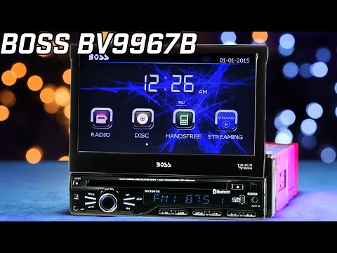 Boss BV9967B Bluetooth Single DIN w/ 7" FLIP OUT MONITOR