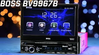 Boss BV9967B Bluetooth Single DIN w/ 7&quot; FLIP OUT MONITOR