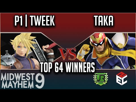 Midwest Mayhem 9 TOP 64 WINNERS - P1 | Tweek (Cloud) vs Taka (Captain Falcon)