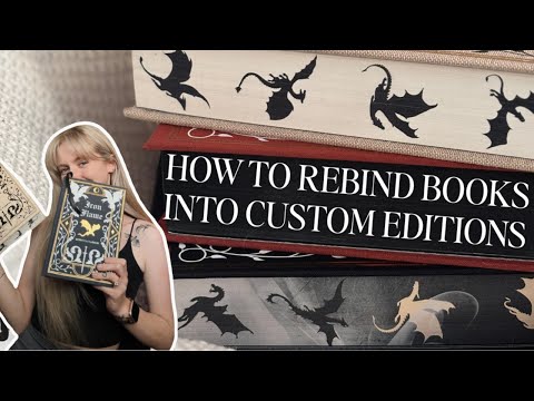 How To Rebind Books Into Custom Hardcover Editions! | Bookbinding Tutorial 📖✨ (with supplies list!)