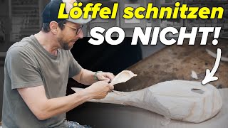 Ich wollte einen Holzlöffel schnitzen...und habe JEDEN Fehler gemacht