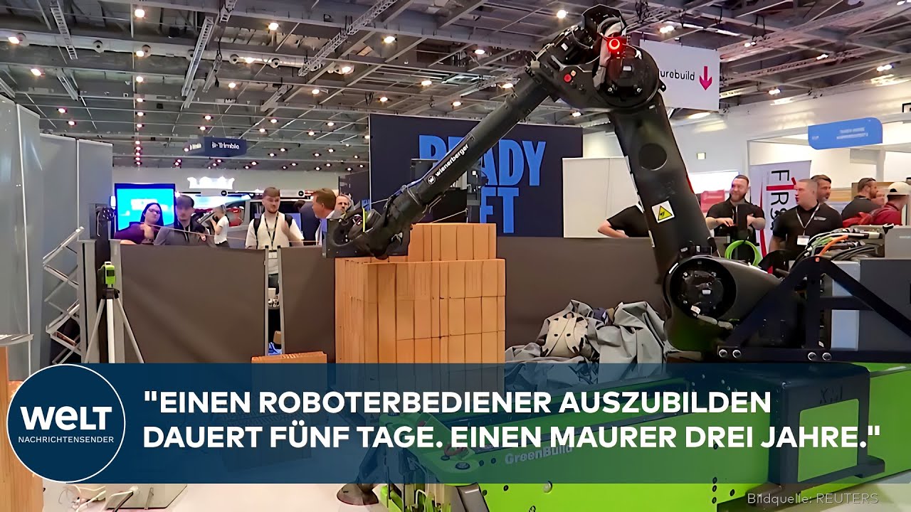 BRITISCHE BAUARBEITER ZU ALT: Ein Roboter-Maurer soll Wohnungsbau im Königreich vor Kollaps retten