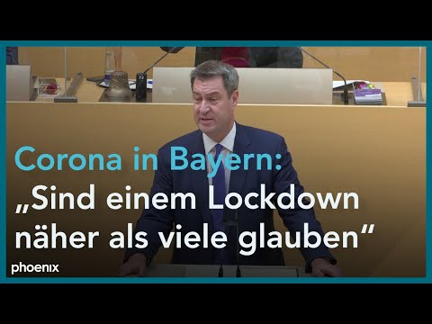 Regierungserklärung von Markus Söder (CSU) am 21.10.20