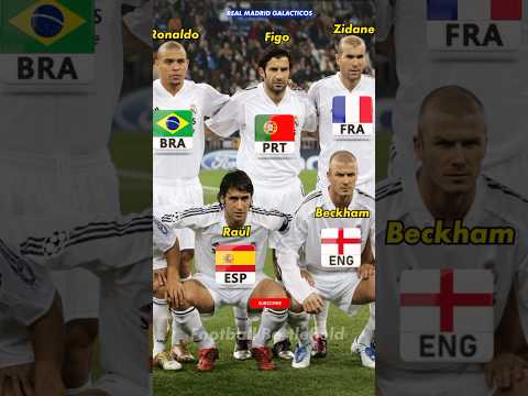 Real Madrid Galacticos 2005 🔥 Nations ❤️ #footballshorts #halamadrid #realmadrid #zidane #ronaldo