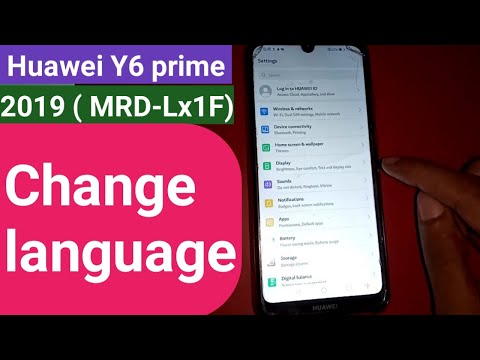 Huawei Y6 Prime MRD - Lx1F // How to change language