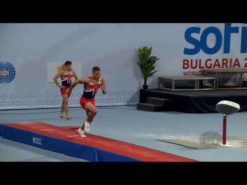 BROWNE Elliott (GBR) - 2017 Trampoline Worlds, Sofia (BUL) - Qualification Tumbling Routine 1