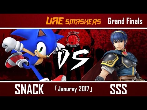 SSB4 Jan 2017: Snack (Sonic, Mega Man) vs SSQ8 | SSS (Marth, Diddy Kong) - GF