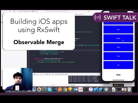 Build iOS apps using RxSwift and Swift4 - Observable Merge