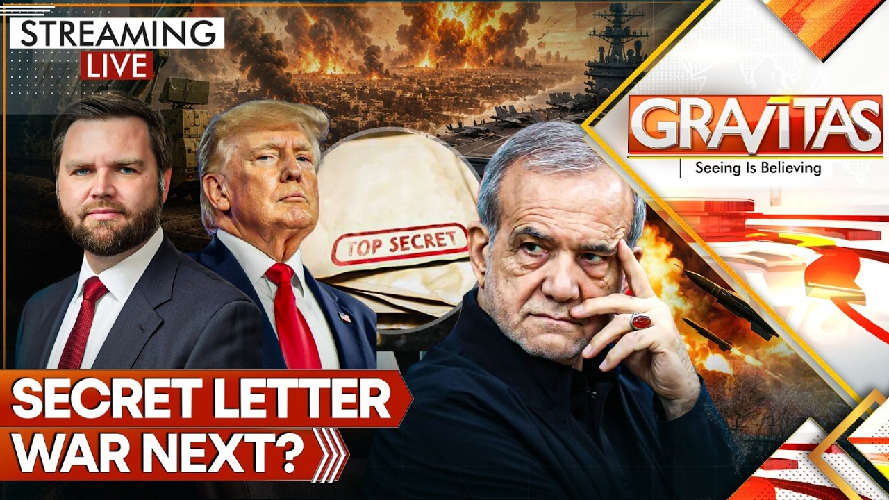 LIVE: Vance's Secret Iran Letter: Is Trump Preparing for Peace or War? | Gravitas