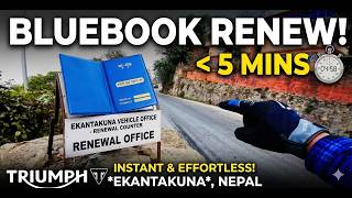 Renewing My Bike Bluebook (Triumph Scrambler 400X) | Kathmandu Process, Cost & Tips