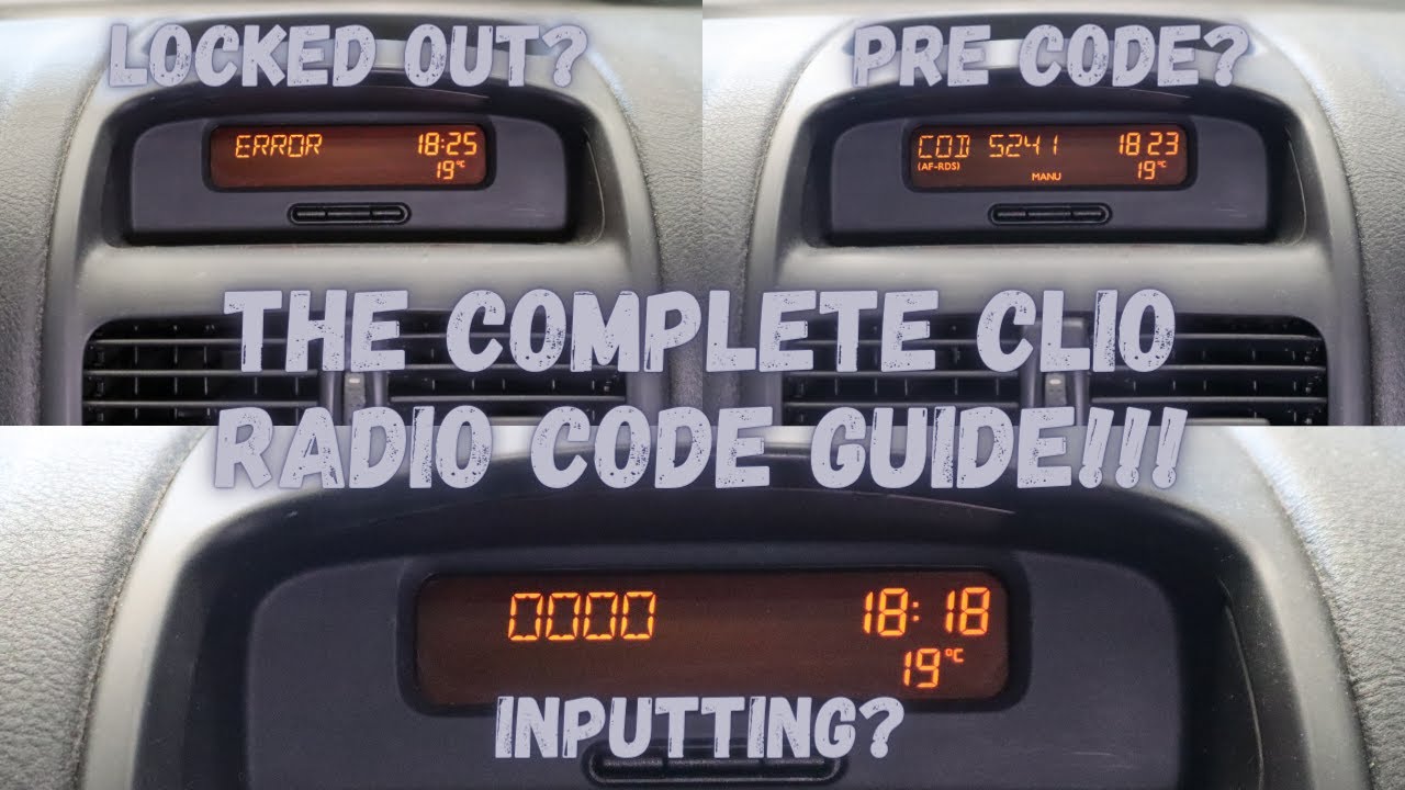 Watch video Renault Clio Radio Code - THE COMPLETE GUIDE Now Renault Clio Radio Code - THE COMPLETE GUIDE
