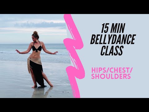 15 min BELLYDANCE CLASS/ HIPS/ CHEST/ SHOULDERS/ Chiftetelli rhythm/ BRAIN TEASER/ Yana Maxwell