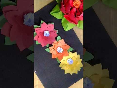 DIY easy flower making | #shorts #shortvideo #craft #flowers #papercraft #trending