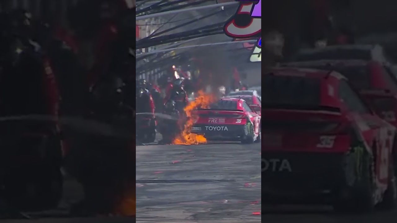 changed the tire despite the fire ‼️