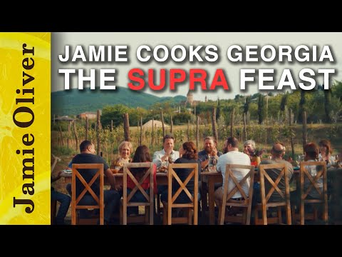 Jamie Oliver Cooks Georgia | The Supra Feast