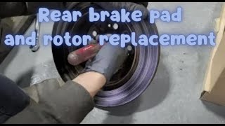 Acura RL Rear brake pads and rotors replacement