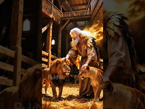⁉️Как Ной смог кормить так много животных внутри ковчега целый год ? #ai #библия