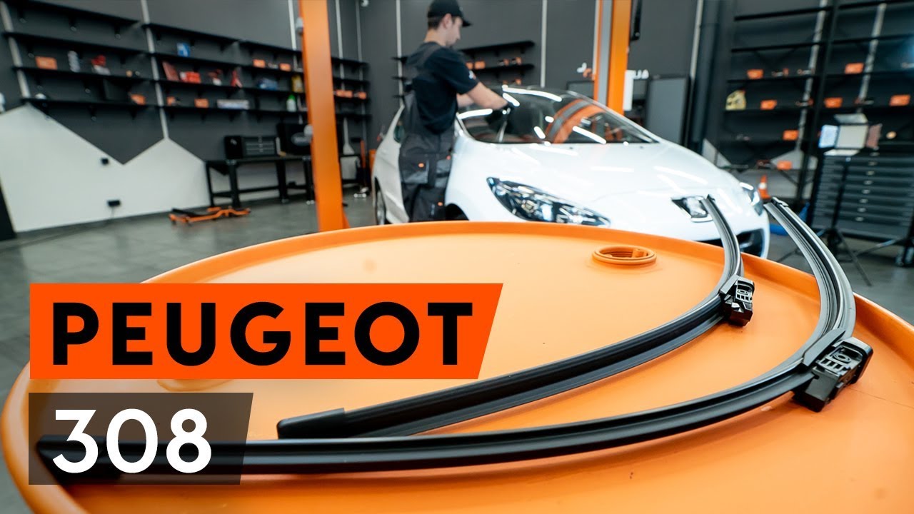 Jak vyměnit přední stírací lišty na Peugeot 308 I – návod k výměně