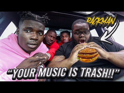 Telling Famous Rappers Their Music Is Trash!! *Gone Wrong* | MCDONALDS MUKBANG!!!