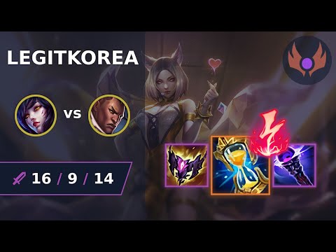 [ LegitKorea ] Ahri MID vs Lucian | NA MASTER | LOL Season 2024