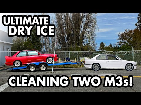 BMW E30 M3 - Dry Ice Cleaning // Two Ultimate Driving Machines in one week!