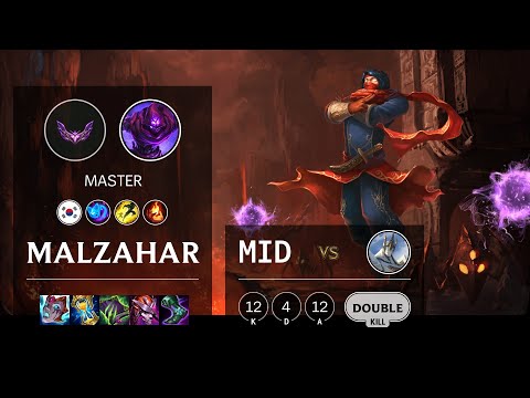 Malzahar Mid vs Galio - KR Master Patch 12.5