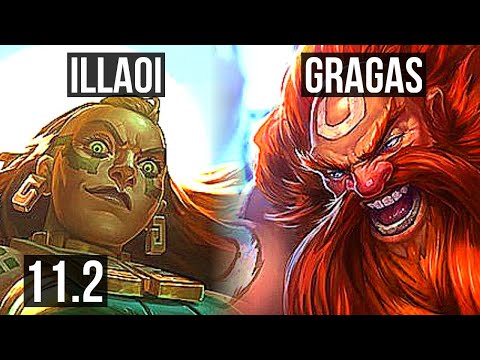 ILLAOI vs GRAGAS (TOP) | Rank 3 Illaoi, 1000+ games, 1.0M mastery | EUW Grandmaster | v11.2